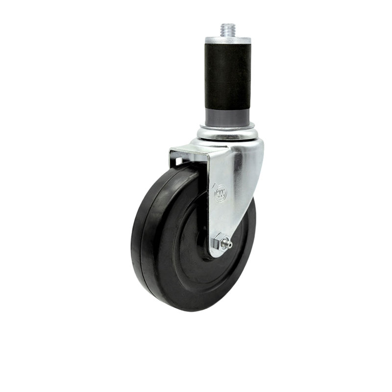 5 Inch Hard Rubber Wheel Swivel 1-5/8 Inch Expanding Stem Caster Service Caster/SCC-EX20S514-HRS-MTG47