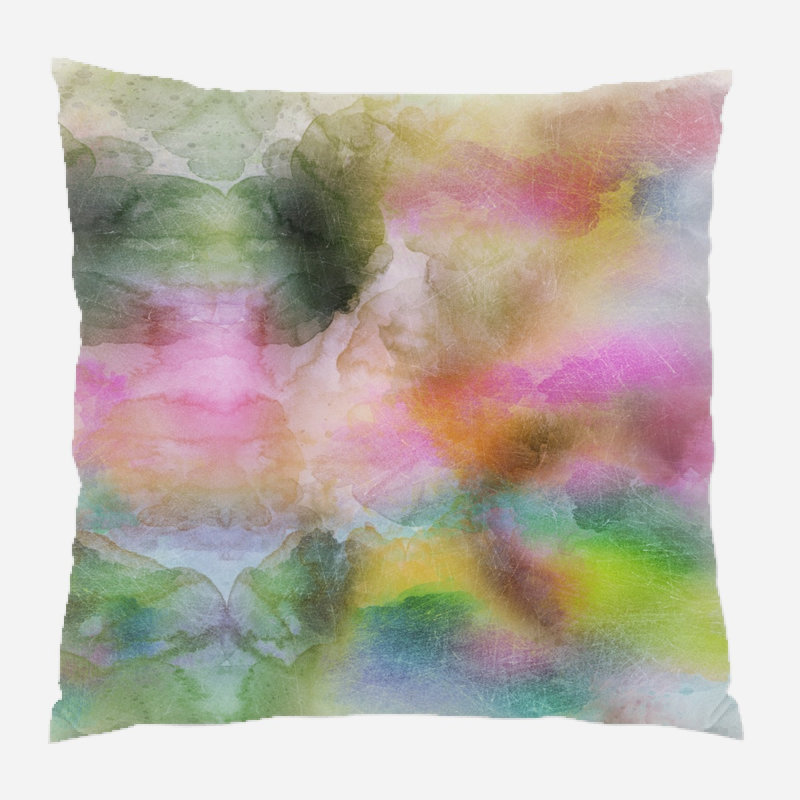 Orting Square Pillow Cover & Insert, Indoor, Microsuede