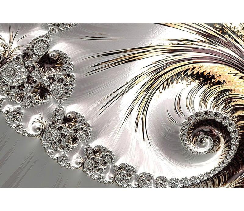 Art mural moderne abstrait gris, H 47 po x l 32 po