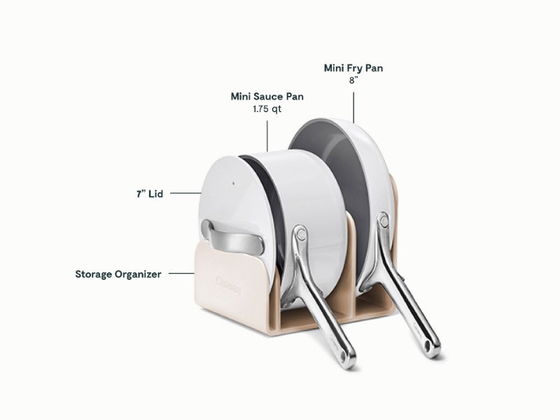 Caraway Ceramic Non-Stick Mini Duo Cookware Set, Gray