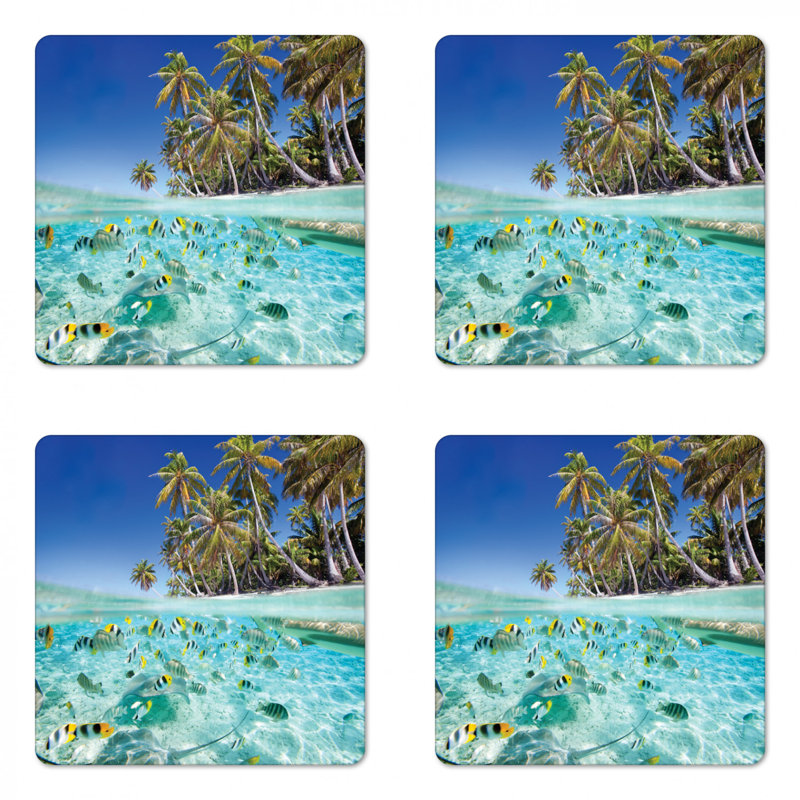 Square 4 Piece Coaster Set