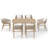 6 - Person Rectangular Outdoor Dining Set With Cushions-866689508-866689507