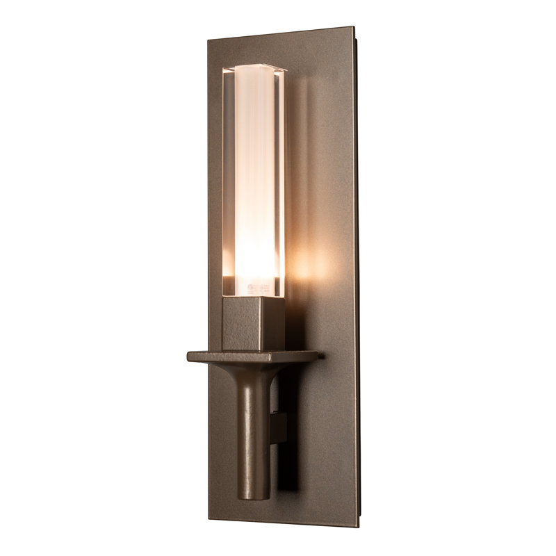 Windsor 1-Light Wall Sconce, Frosted Glass, Bronze