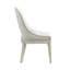 Chaise d'appoint rembourrée avec dossier demi-tonneau Shaly-124127142