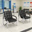 Chaises de salle d'attente Kinfant avec accoudoirs, ensemble de 2 chaises de bureau modernes pour invités, banc de détente pour salon de beauté, salon de coiffure, salle de conférence, hall d'entrée, brun-127315590
