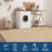 Washable Area Rug Modern Modern Area Rug Low Pile,Non-Slip Soft,Mark-Resistant,Collapsible Carpet for Living Room,Bedroom,Dining Light-1909534574-1909534560