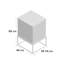 Holzheimer 35.2cm W Manufactured Wood Bedside Table-23577587