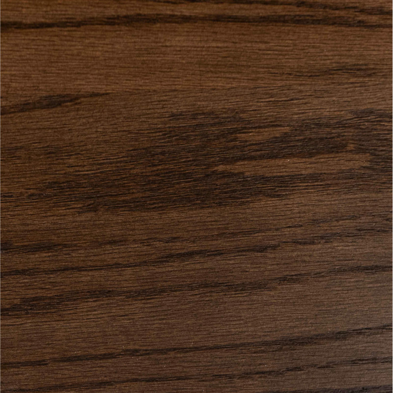 Table de 18 po Canyon, aucun assemblage requis, finition chêne bourbon, bois massif et placage, une tablette, assemblage de style rustique, aire de camping urbain