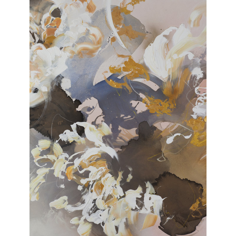 «Drops Of Sunshine» par Novi Lim, H 33 po x l 25 po, Toile avec cadre noir