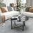 Round Coffee Table With Glass Table Top