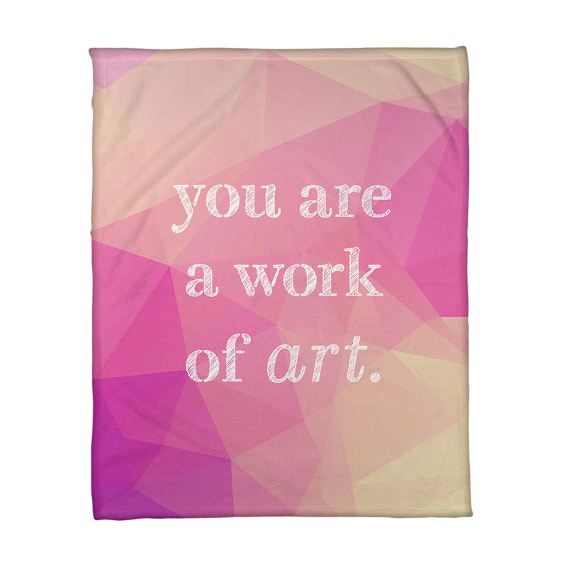 Sewn Throw Blanket, 50" W x 60" L, Medium, Light Pink