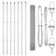 Vidaxl Fence Post-128788044-128788045