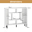 Open Bookshelf Modern Geometric Bookcase-205413300