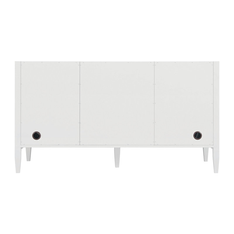 Myrrin 60'' W Double Vanity, Bright White, 8" Widespread, Siberian