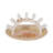Decorative Sunshine Trinket Tray for Home Decor - Cute Accent Tray for Coffee Table, Jewelry Storage, or Bedroom Decor - 5.5", Ivory & Tan