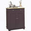 Functional Sideboard With Solid Wood Countertop And Coffee Storage, Enhancing Organization And Versatility In Any Home Setting-1171961282