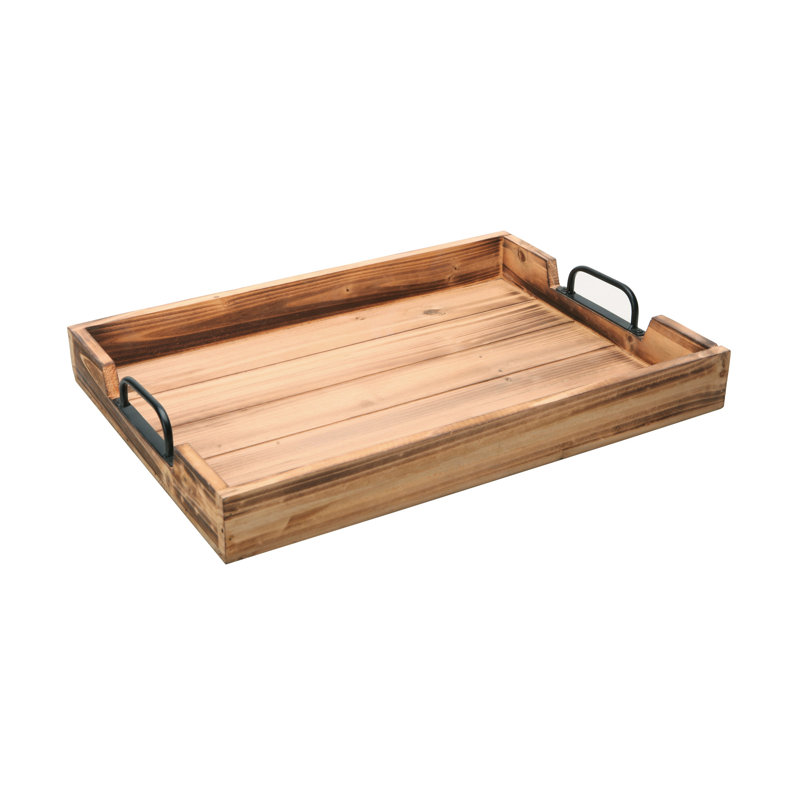 Plateau pour repose-pieds / table basse Chalda, Chêne bruni clair