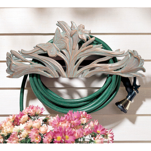 Butterfly Hose Holder, Copper Verdigris