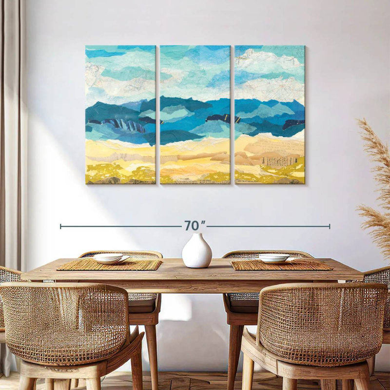 Avery abstrait bord de mer I, H 36 po x l 57 po