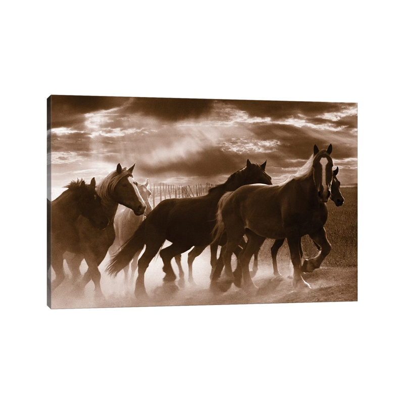 Running Horses by Rig Studios - Wrapped Canvas Print, 66.04 cm H x 45.72 cm W x 3.175 cm D