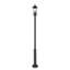 Luminaire d'extérieur sur pied 4 lumières Olvera