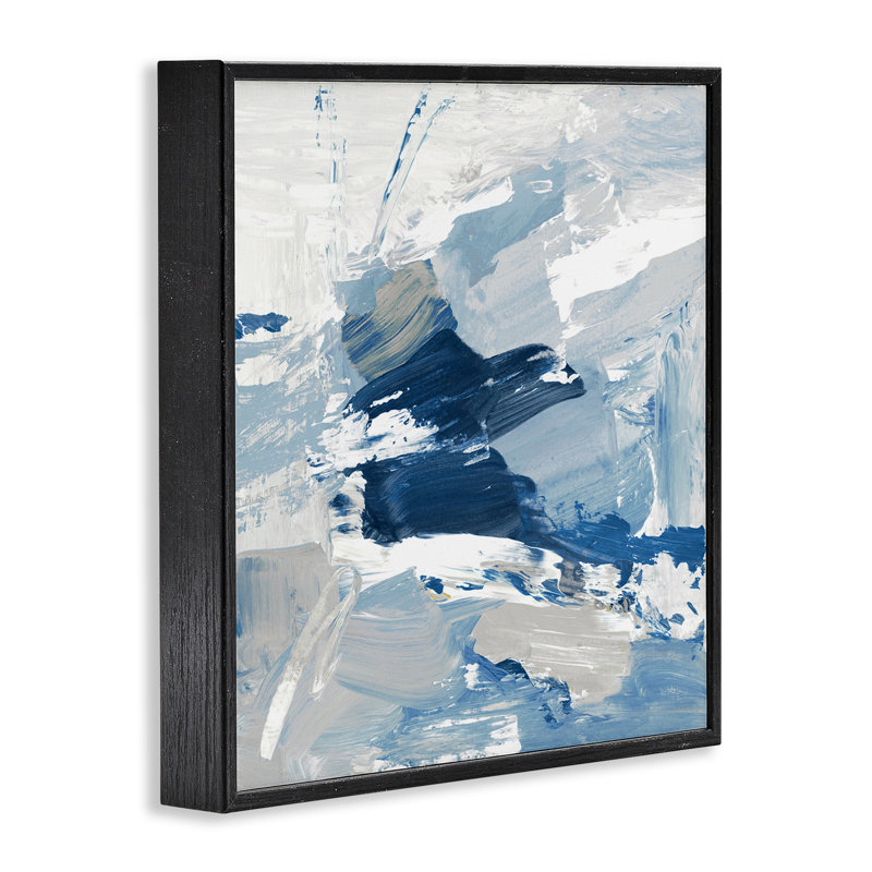 Art abstrait giclée par Lanie Loreth, Giclée encadrée noir minuit, H 12 po x l 12 po x P 1,5 po