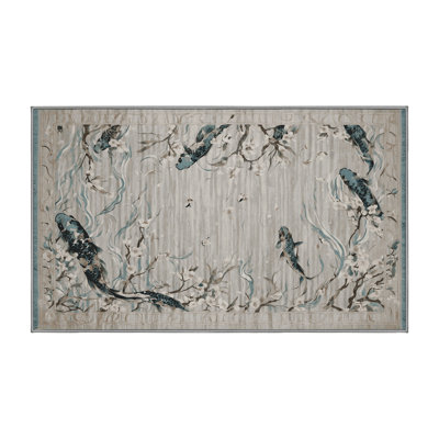 Silky Soft Plush Gray Area Rug