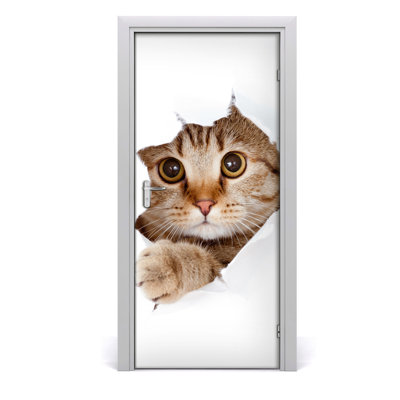 Cat Wall Door Decal