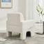 Fauteuil d'appoint moderne rembourré en sherpa doux-761292991