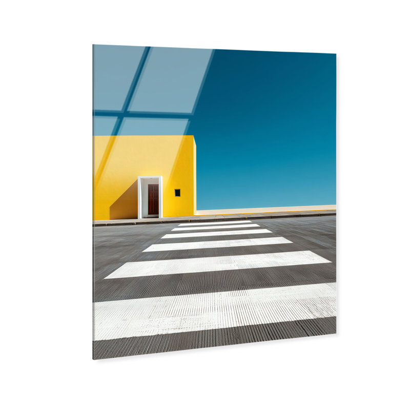 Hue Crossing I High-Gloss Frameless Acrylic Glass Wall Art Architecture Print by Oliver Gal, Ready to Hang, 16 x 20