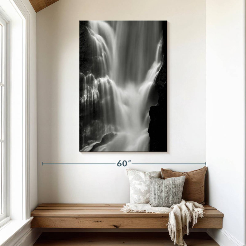 Alvord Weeping Falls BW, 48" H x 32" W