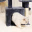 Tour à chat avec pot à griffes en sisal gris foncé 31,4 po VEVOR-101925111