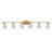 6-Light Ribbed Frosted Glass Shades Vanity Wall Light-1672421869