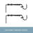 3/4" Adjustable Brackets Curtain Rod Brackets-71298799