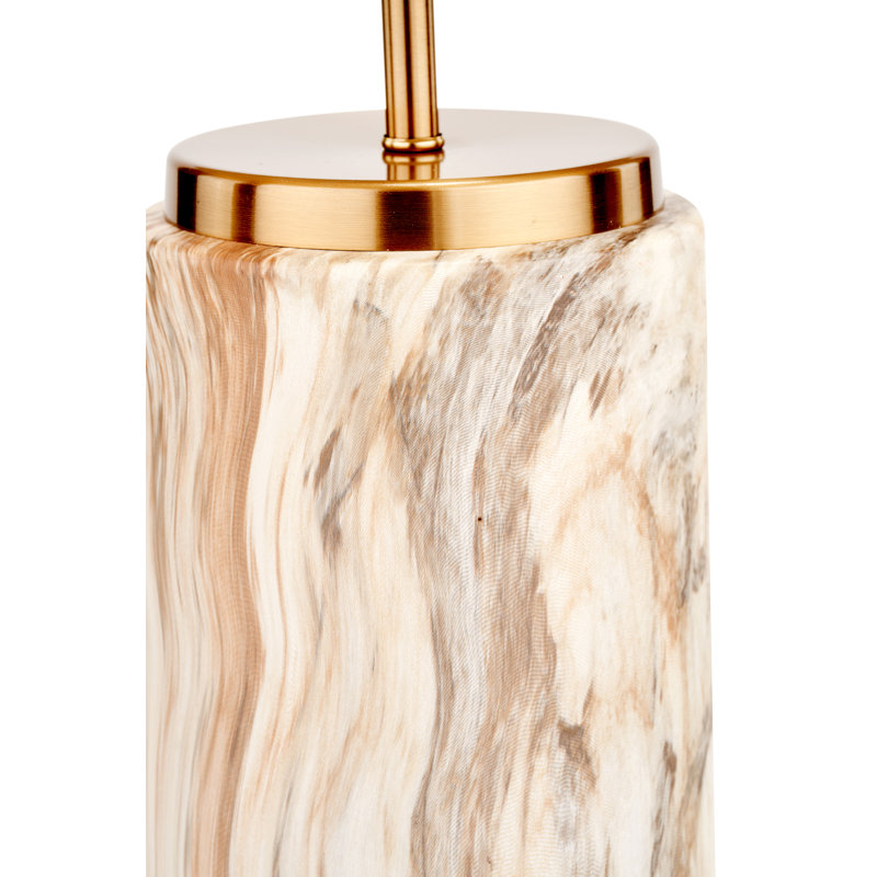 Bellamee Ceramic Table Lamp, Beige, Cream