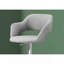 Tabouret de bar, pivotant, hauteur de bar, réglable, métal chromé, tissu gris, contemporain, moderne