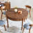 47.24'' Farmhouse Round Dining Table With Drawer-1613905076