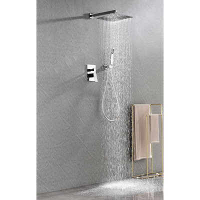 Robinet de salle de bain - Tête de douche en laiton blanc avec tuyau American Standard