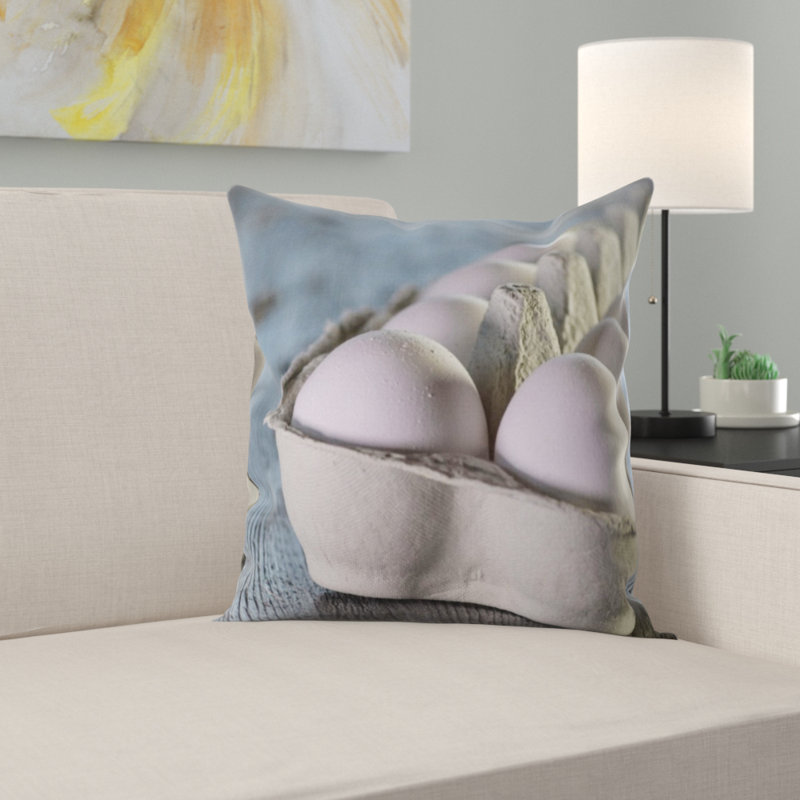 Coussin décoratif œufs