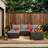 Lockney Modern 4-Person Outdoor Patio Set with Cushions, UV & Rust-Resistant Wicker Frame-506321546