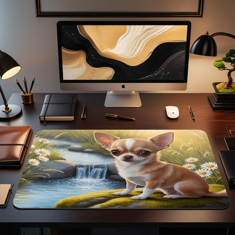 Polyester Desk Pad, 14.4x12.1