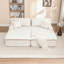 Canapé-lit rembourré avec coussin et coussins moelleux-346023553