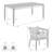 Elvina 4 - Person Patio Dining Set with Rectangular Table , Cushions Included
