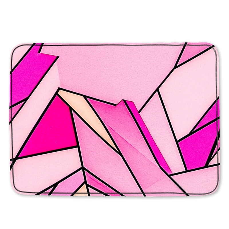 Tapis de bain abstrait, L 24 po x L 17 po