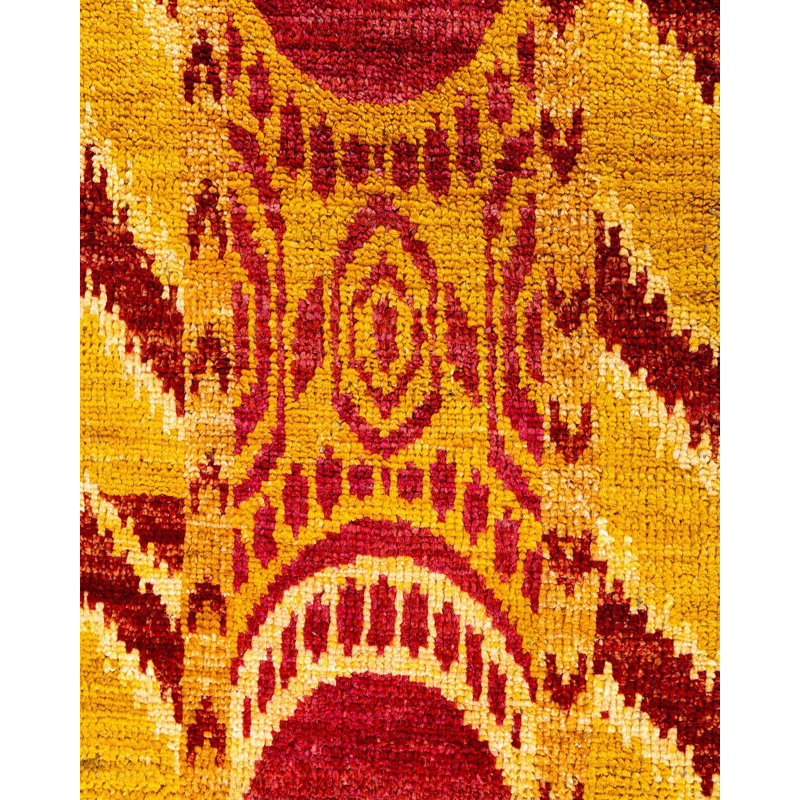 Contemporary One-of-a-Kind Rectangle 3'10" X 5'10" Hand Knotted Area Rug