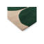 Hand Tufted Geometric Area Rug in Green