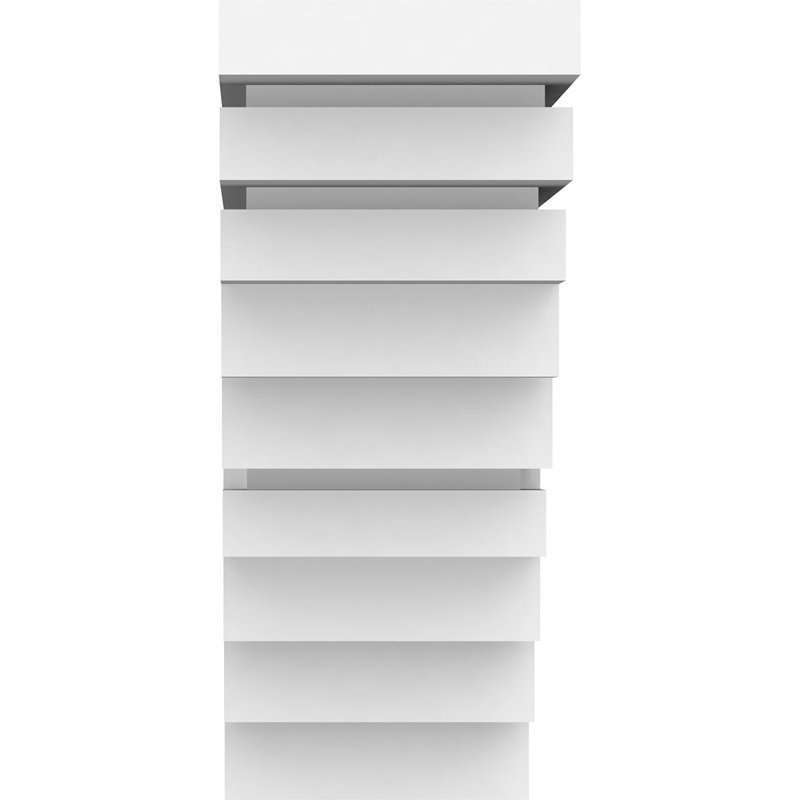 Support standard en PVC de qualité architecturale Landon, H 12 po x l 5 po x p 12 po