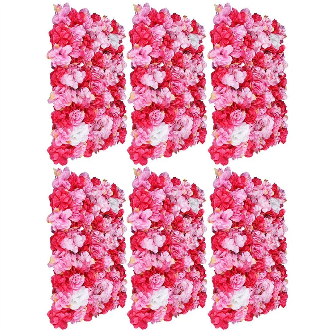 Artificial Roses Silk Flower Wall Panel Arrangement Primrue