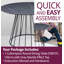 Mose Round Metal Base Dining Table