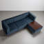 4 - Piece Upholstered Tufted Corduroy Modular Corner Sofa with Pillow Back and Removable Flip-Tray Top Storage Ottoman -1561752577